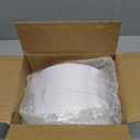 FOCUSLINE 100 Count White Plastic Dessert Plates 7 Inch, Disposable Heavy Duty Plastic Plates for Weddings, Parties and Events