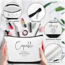36 Pcs Mother's Day Bulk Gifts for Church Christian Gifts for Women 16 oz Religious Glass Cups Bible Verse Makeup Bags and Scripture Compact Mirrors for Mom Mother Godmother