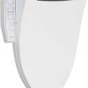 Electric Smart Toilet Seat, Upgraded Heated Bidet with Adjustable Instant Warm Water and Warm Dryer, Night Light, Slow Close Lid (Elongated (Side Arm Control))