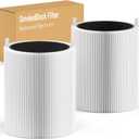 2 Pack Blue Pure 411 SmokeBlock Filter Compatible with Blue Pure 411, 411+, 411 Auto Air Puri-Fier, Activated Carbon Filters