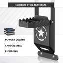 for JK JL JT Hinge Step Foldable Foot Pedal with Bottle Opener Compatible with 2007-2026 Jeep Wrangler JK JL JKU JLU Unlimited & Gladiator JT 2/4 Doors, Star Sign Door Foot Step Accessories