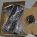 8 Pack - 10 inch Black Hidden L Shelf Bracket (1/5 Inch Thicked) Iron Floating Shelf Brackets Rustic Industrial Metal Brackets for Shelf Support