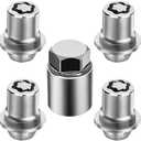 4Pcs M12x1.5 Wheel Lock Lug Nuts Set Anti-Theft Locking Lug Nuts with Wheels Lock Key Fit for 2001-22 Toyota Camry Fit for Lexus RX350 ES350 NX200T Fits for Corolla Avalon RAV4 Replace 00276-00900