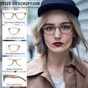 Reading Glasses Blue Light Blocking, Computer Glasses for Women Men, Fashion Square Eyeglasses 5 Pairs (A1-mix)