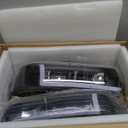 LED DRL Headlight Assembly, Headlights Kit Compatible with 1999-2002 Chevy Silverado 1500 2500/2001-2002 Silverado 1500HD 2500HD 3500HD Replacement Headlamp Black Housing Amber Reflector