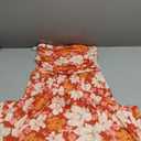GRACE KARIN Women Strapless Casual Loose Ruched Long Maxi Dress with Pockets (Small, Apricot Flower)