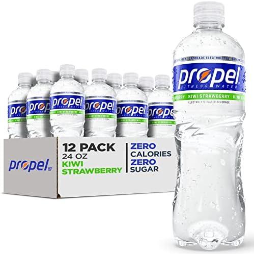 Propel, Kiwi Strawberry, Zero Calorie Water Beverage with Electrolytes & Vitamins C&E, 24 Fl Oz (Pack of 12)
