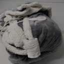 Wearable Heated Blanket with Foot Pocket, Electric Wearable Throw Blanket with Sleeves, Hood, Portable Heated Blanket with 8 Heat Settings, 1-10 Hours Auto Shut-off, Gift for Family, Friends, 50*70" (Light Grey)