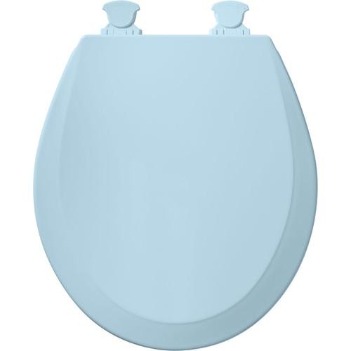 Bemis 500EC Round Closed-Front Toilet Seat and Lid, Blue