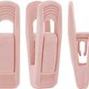 Trgowaul Light Pink Velvet Hangers Clips, Pant Hangers Velvet Clips, Strong Finger Clips Perfect for Thin Velvet Hangers Suit Skirt Pant Clothes Velvet Hangers, Velvet Baby Hangers Clips (40pc)