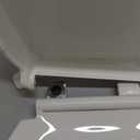 KOHLER 4636-RL-NY Cachet ReadyLatch Elongated Toilet Seat Slow Close, Soft Close Toilet Seat Quiet Lid, Contoured Grip-Tight Bumpers Installation Hardware, Apartment Essentials, Dune