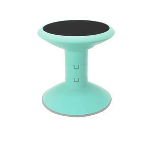 Storex Wiggle Stool – Active Flexible Seating for Classroom and Home Study, Adjustable 12-18 Inch Height, Teal (00306U01C)