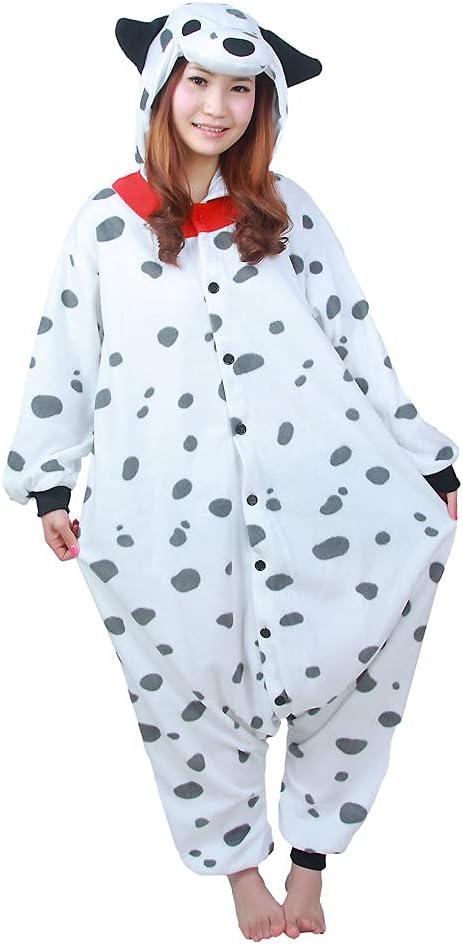 WOTOGOLD Animal Cosplay Costume Dog Unisex Adult Pajamas (Small, White)