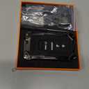 Heavy Key Fob Cover for Acura, Keychain, Metal Silicone Key Fob Case Compatible with Acura MDX 2014-2020,Acura RDX 2015-2021, ILX RLX TLX 2015-2022 (Black, S Buckle)