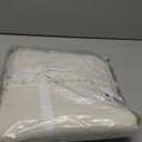 Lush Decor Herringbone Stripe Woven Tassel Yarn Dyed Cotton Throw Blanket 50" W x 60" L Neutral & White - Striped Throw Blankets - Beige Couch Blanket