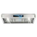 36 inch Range Hood Under Cabinet, 1200 CFM with 4-Speed Gesture Sensing & Touch Control, Stainless Steel Kitchen Stove Vent Hoods with 2 LED Lights, Time Setting, Dishwasher-Safe Baffle Filters