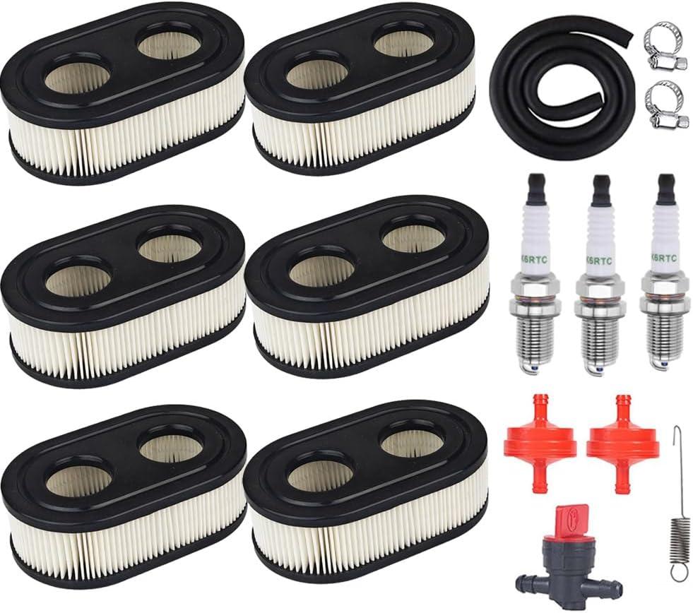 593260 Air Filter Kit (16PCS) Compatible with Briggs and Stratton 4247 5432 5432k 09P00 09P702 550E 500EX 550EX 625 575EX Series Engine - Lawn Mower Air Cleaner 593260 798452 334404