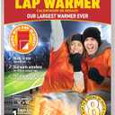 2 Pcs Lap Warmers Largest Warmers with Adhesive Backing 16" x 10" Disposable Air Activated Heat Packs 8 Hours Long Lasting Camping Outdoor Sporting Events Cold Weather Gift Pairs Heat up