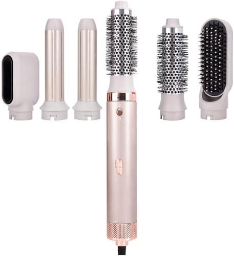 Hupifaz 5 in 1 Blow Dryer Brush Set, Air Styler, Auto wrap Hair Styler for Curling, Volumizing, Straightening and Styling, Negative Ion Frizz-Free Hot Air Brush