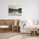 Stupell Industries 'Foggy Lake Forest Landscape Reflection'| Canvas Art, 40"L x 30"W