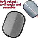 Pet Hair Removal Glove & Lint Mitt for Dogs, Cats - Electrostatic, Reusable & Washable Deshedding Grooming Mitt for Furniture, Car Seats, Couch, Carpet, Bedding