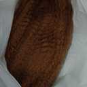 The Fox Afro Kinkys Bulk Human Hair Bundles for Braiding (18 Inch, Light Auburn #30, 50g), 100% Unprocessed Soft 4C Human Hair for Boho Braids, Twists, Dreadlocks & Loc Repair, Kid-Friendly