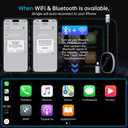 Wireless CarPlay Adapter for Apple CarPlay, Easy to Upgrade Wired CarPlay to Wireless,Auto Connect, Mini Size, Compatible with Cars from 2017 & iOS 10+