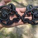 Pair Set 3D Emblem Nameplate Sticker Left and Right Badge Decal Compatible with Ram TRX 1500 2500 3500 (Black Red)