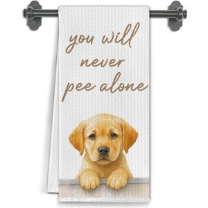 Funny Labrador Retriever Dog Hand Towels for Bathroom Decor, Gifts for Labrador Dog Lovers Decorative Hand Towels for Bathroom Toilet Washroom Decor, 16x24 Inch