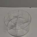 HOMSFOU Rotating Makeup Brush Organizer Desk Pen Holder Storage Box Slots Rotation Office Desk Organizing