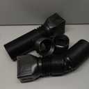 2 Pack Flexible Rain Gutter Downspout Extensions,Drain Downspout Extender,Gutter Extension Flexible,Down Spout Drain Extension Pipes,Extendable from 21 to 60 Inches (Black)