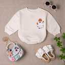 3Pcs One Spooky Dude Romper, First Halloween Baby Romper, Baby Boo Boys Outfits (0 -3 Months, Muticolor)