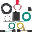 CURT 56331 Vehicle-Side Custom 4-Pin Trailer Wiring Harness, Fits Select Chrysler Town and Country, Dodge Grand Caravan