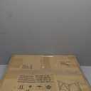 Arbuxzuy 2Tier Printer Stand, Printer Table with Storage, Industrial Printer Storage Cart with Wheels, Rolling Printer Stand for Heat Press Scanner Fax, Brown