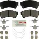BOSCH BE1164H Blue Ceramic Disc Brake Pad Set With Hardware - Compatible With Select Ford Fusion; Lincoln MKZ, Zephyr; Mazda 6; Mercury Milan; FRONT