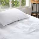 Salt Earth 100% Cotton Muslin Throw Blanket Gauze Blanket 50"X70" Throw 4 Layered for Couch, Bed, Living Room,Lightweight & All Season Blankets & Throws, Easy to wash, Nature & Skin Friendly (White)