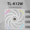 Thermalright TL-K12W, Computer Case Fan,High Performance 120mm PWM Cooler Fan,PC PWM Silent Fan with 2150RPM Speed, White CPU Cooling Fan