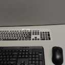 Silent Wireless Keyboard and Mouse Combo - Keyboard with Large Print Cover, 2.4GHz Full-Sized Ergonomic Keyboard with Wrist Rest and Mouse for Laptop, PC, Notebook, Desktop (Black)