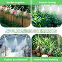 49.21FT Drip Irrigation System, 360 Adjustable Sprinkler Irrigation Kit, Plant Mister System for Garden Watering
