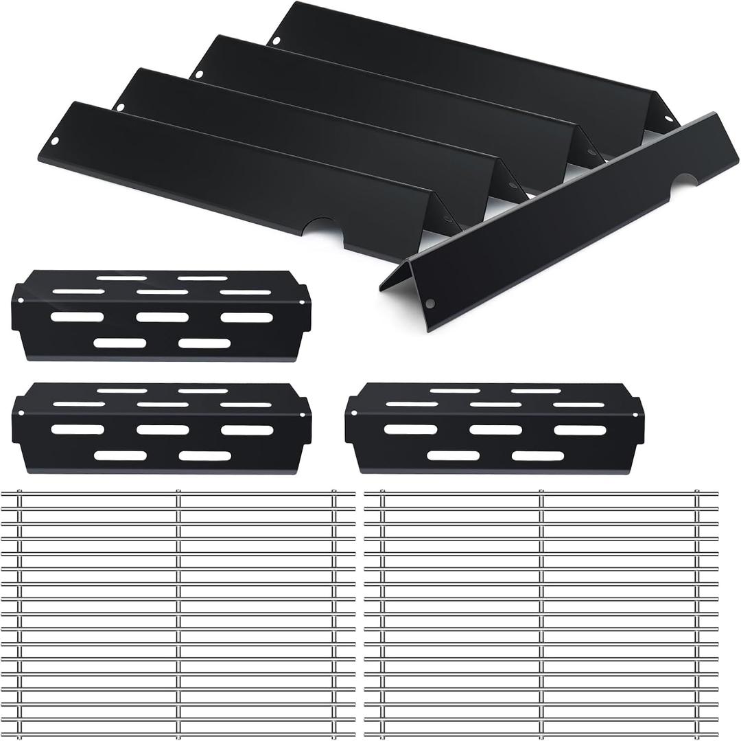 Grill Replacement Parts for Weber Genesis II Grill Parts GS4,Genesis ii E-310 E-315 S-335,LX S-340,LX E-340,66032 Flavorizer Bars,66795 Heat Deflector and 66095 Cooking Grates