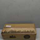 RICHER HOUSE 2+1 Tier Wall Mounted Floating Shelves Set of 2, Rustic Wood Wall Shelf with Metal Frame, Extra Storage Rack for Bathroom, Kitchen, Bedroom with Tissue Rack & Towel Bar - White Gold