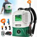 Battery Powered Backpack Sprayer 4 Gallon, 0-100 PSI Strong Electric Sprayer Compatible with Makita 18V Battery, 5 Nozzles, Weed Sprayer for Lawn & Garden, Yard, Fertilizer (Battery Inc)