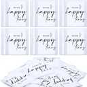 Eaasty Happy Tears Tissue Packs for Wedding 3 Ply Wedding Tissues for Guests Travel Size Bulk Facial Paper Welcome Bag Stuffers Gift Bride and Groom Mother(60 Pack)