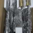 33" Modern Chandelier Ceiling Light Fixture, 12Light Sputnik Chandeliers Brushed Gold and Black Mid Century Chandelier Over Table, Height Adjustable Chandeliers for Dining Room Living Room Kitchen