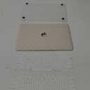 Compatible with MacBook Air 13 inch Case 2022 2021-2018 M1 A2337 A2179 A1932, Case for MacBook Air13 M1, Checkered Textured Cream Leather Hard Shell & Keyboard Cover for Mac Air 13, Beige