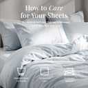 Tribeca Living Cal King Cotton Flannel Flat Sheet Only 170-GSM - Oversized 112 x 106 Inch Dimensions for Generous Bed Coverage - Soft Breathable Bedding in Sky Blue