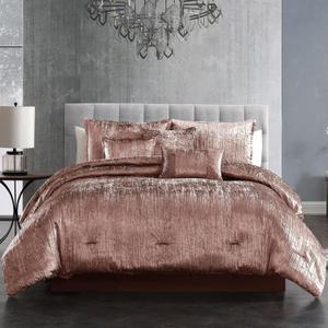 Riverbrook Home Turin Comforter Set, King, Blush, 7 Piece Set Riverbrook Home Turin Comforter Set, King, Blush, 7 Piece Set