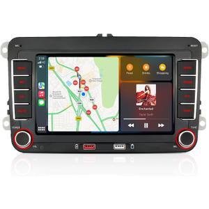 Car Radio for Volkswagen VW Golf MK5 MK6 Jetta Beetle Passat Sharan Tiguan Touran Seat Polo with Wireless Carplay & Android Auto, 7 inch VW Stereo Touch Screen with FM AM Radio (7 inch)