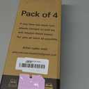 Wood Bed Furniture Risers Blocks - 3 inch Set of 4 Bed Risers, Heavy Duty Solid Wood Round Risers, Sofa Riser with Non-Slip Pad, Create Storage Space and Easy Cleaning for The Sweeper