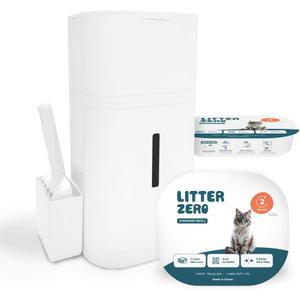 Litter Zero Base Set (Includes 1 Refill, Scoop) + 1 Additional Refill Pack